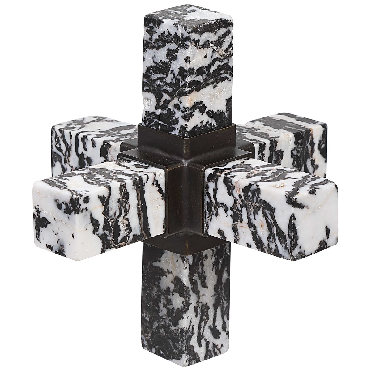 Escultura Cruz Zebra Piedra 3